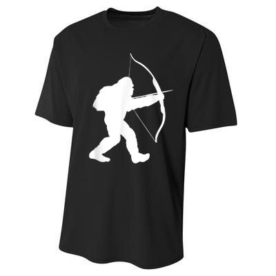 Traditional Archery Bigfoot Recurve Bow Lovers Performance Sprint T-Shirt