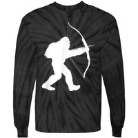 Traditional Archery Bigfoot Recurve Bow Lovers Tie-Dye Long Sleeve Shirt