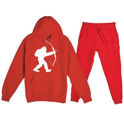 Traditional Archery Bigfoot Recurve Bow Lovers Premium Hooded Sweatsuit Set