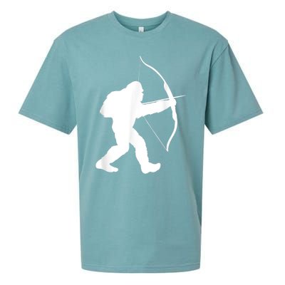 Traditional Archery Bigfoot Recurve Bow Lovers Sueded Cloud Jersey T-Shirt