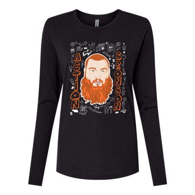 The Action Bronson Cool Vector Design Womens Cotton Relaxed Long Sleeve T-Shirt