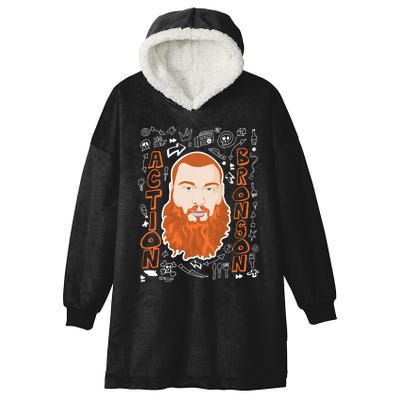 The Action Bronson Cool Vector Design Hooded Wearable Blanket