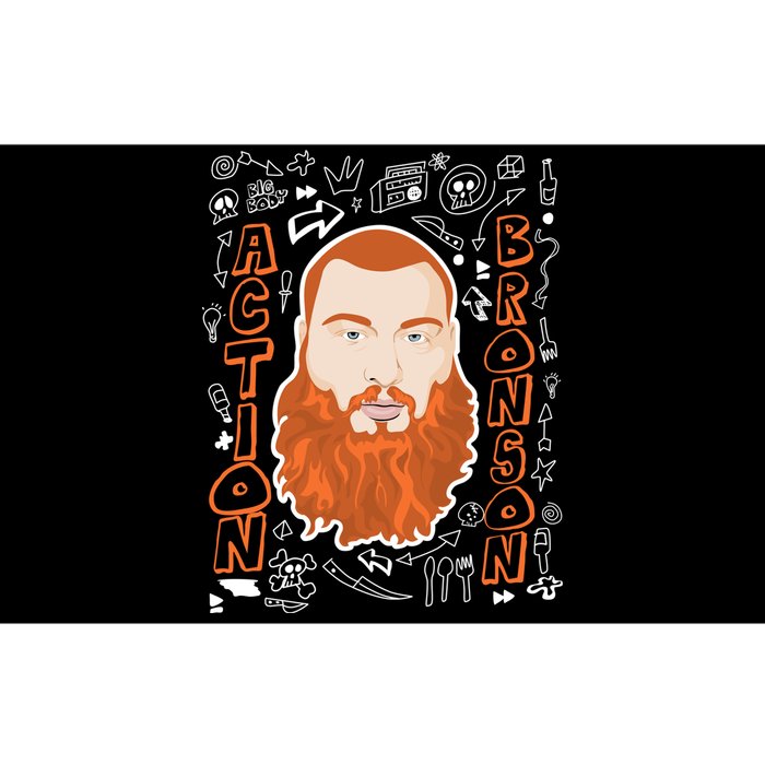 The Action Bronson Cool Vector Design Bumper Sticker