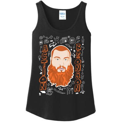 The Action Bronson Cool Vector Design Ladies Essential Tank