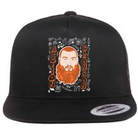The Action Bronson Cool Vector Design Flat Bill Trucker Hat