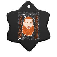 The Action Bronson Cool Vector Design Ceramic Star Ornament