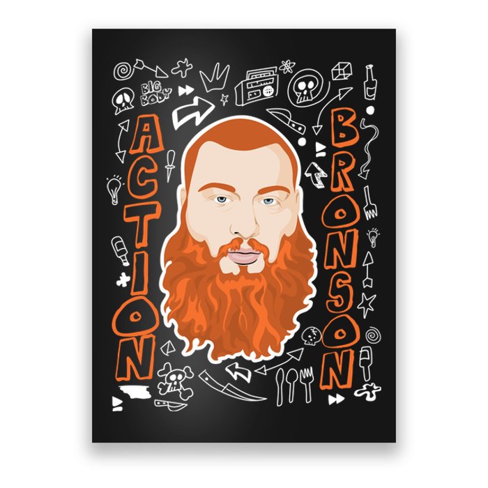 The Action Bronson Cool Vector Design Poster