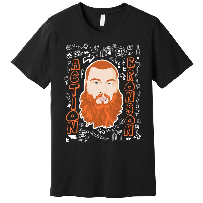 The Action Bronson Cool Vector Design Premium T-Shirt