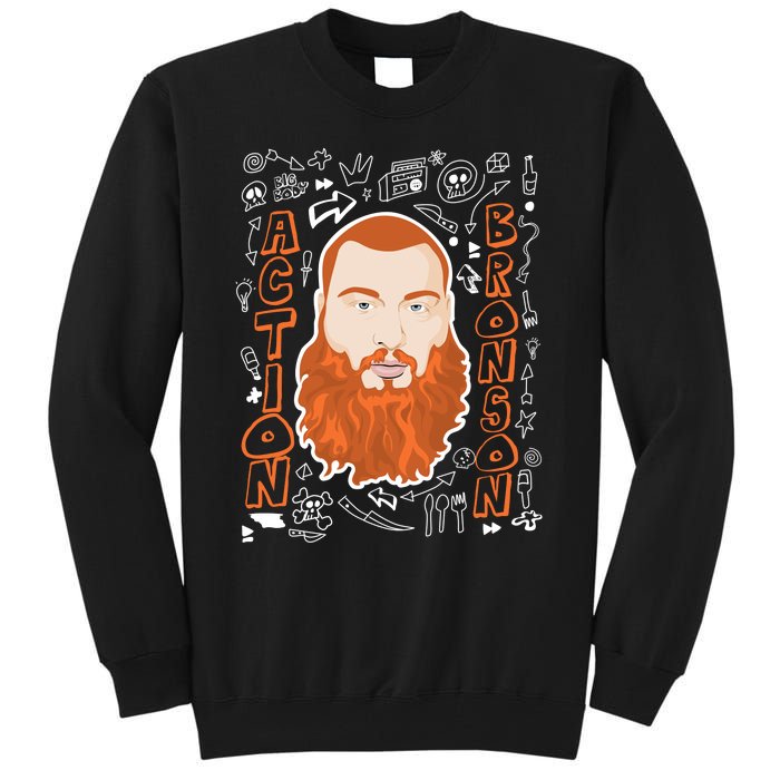 The Action Bronson Cool Vector Design Tall Sweatshirt