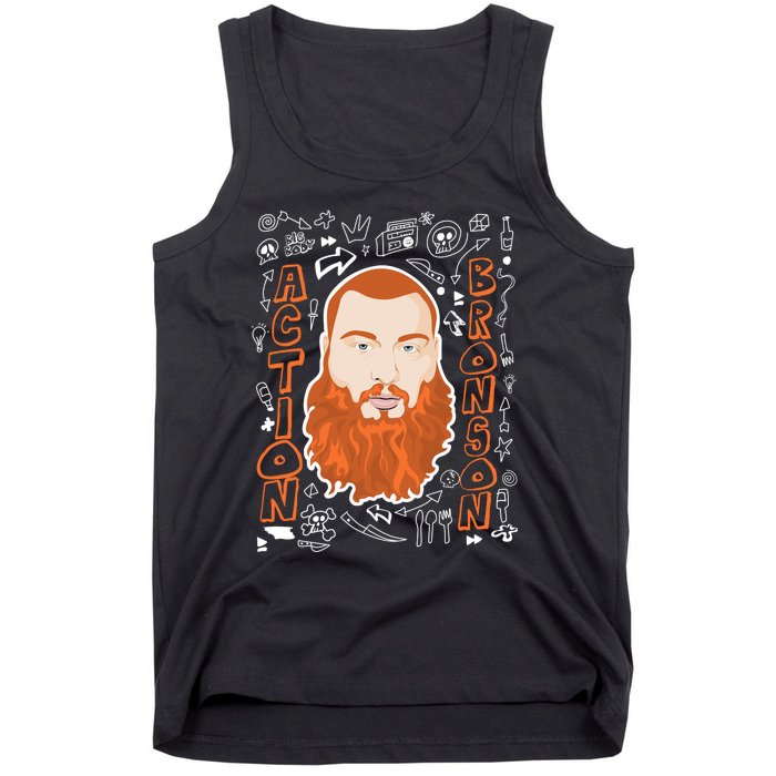 The Action Bronson Cool Vector Design Tank Top