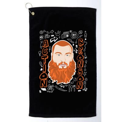 The Action Bronson Cool Vector Design Platinum Collection Golf Towel