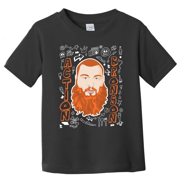 The Action Bronson Cool Vector Design Toddler T-Shirt