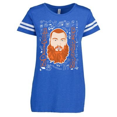 The Action Bronson Cool Vector Design Enza Ladies Jersey Football T-Shirt