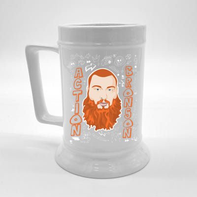 The Action Bronson Cool Vector Design Beer Stein