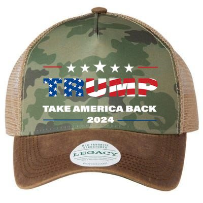 Take America Back Gift Legacy Tie Dye Trucker Hat