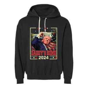 Take America Back 2024 Donald Trump 2024 DaddyS Home Trump Garment-Dyed Fleece Hoodie