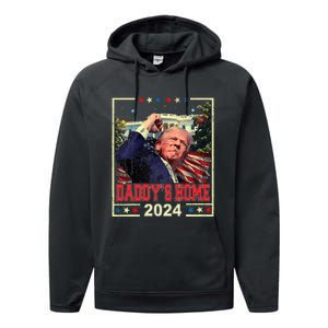 Take America Back 2024 Donald Trump 2024 DaddyS Home Trump Performance Fleece Hoodie