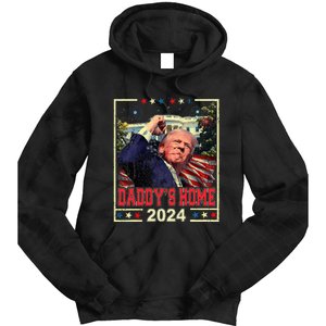 Take America Back 2024 Donald Trump 2024 DaddyS Home Trump Tie Dye Hoodie