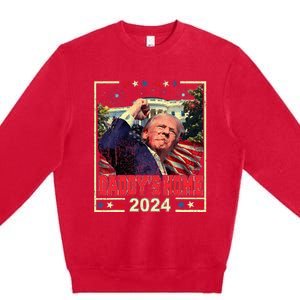 Take America Back 2024 Donald Trump 2024 DaddyS Home Trump Premium Crewneck Sweatshirt