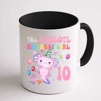 This Axolotl Birthday Girl Is 10 Years Old 10th Bday Party Mug