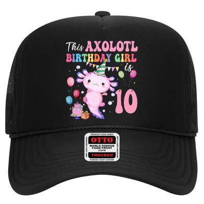 This Axolotl Birthday Girl Is 10 Years Old 10th Bday Party Hat
