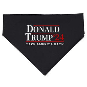 Take America Back American Flag Trump USA-Made Doggie Bandana