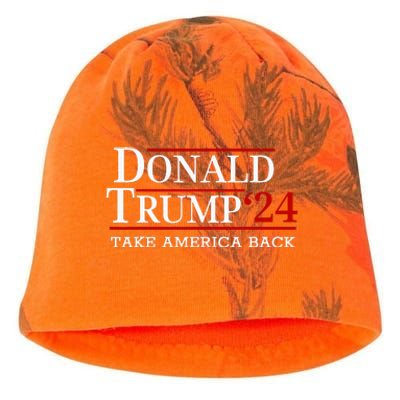 Take America Back American Flag Trump Kati - Camo Knit Beanie