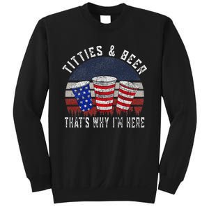 Titties And Beer 4th Of July Fun And Humor Sweatshirt