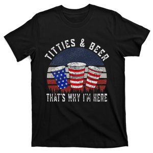 Titties And Beer 4th Of July Fun And Humor T-Shirt