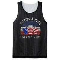 Titties And Beer 4th Of July Fun And Humor Mesh Reversible Basketball Jersey Tank