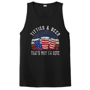 Titties And Beer 4th Of July Fun And Humor PosiCharge Competitor Tank