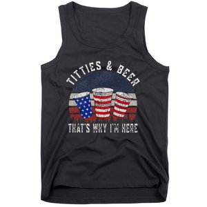 Titties And Beer 4th Of July Fun And Humor Tank Top