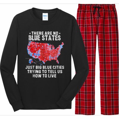 There Are Blue States Just Big Blue Cities Trying To Tell Us Long Sleeve Pajama Set