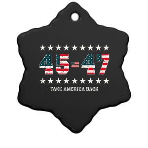 Take America Back Trump 2024 Stars 45 47 Usa President Ceramic Star Ornament