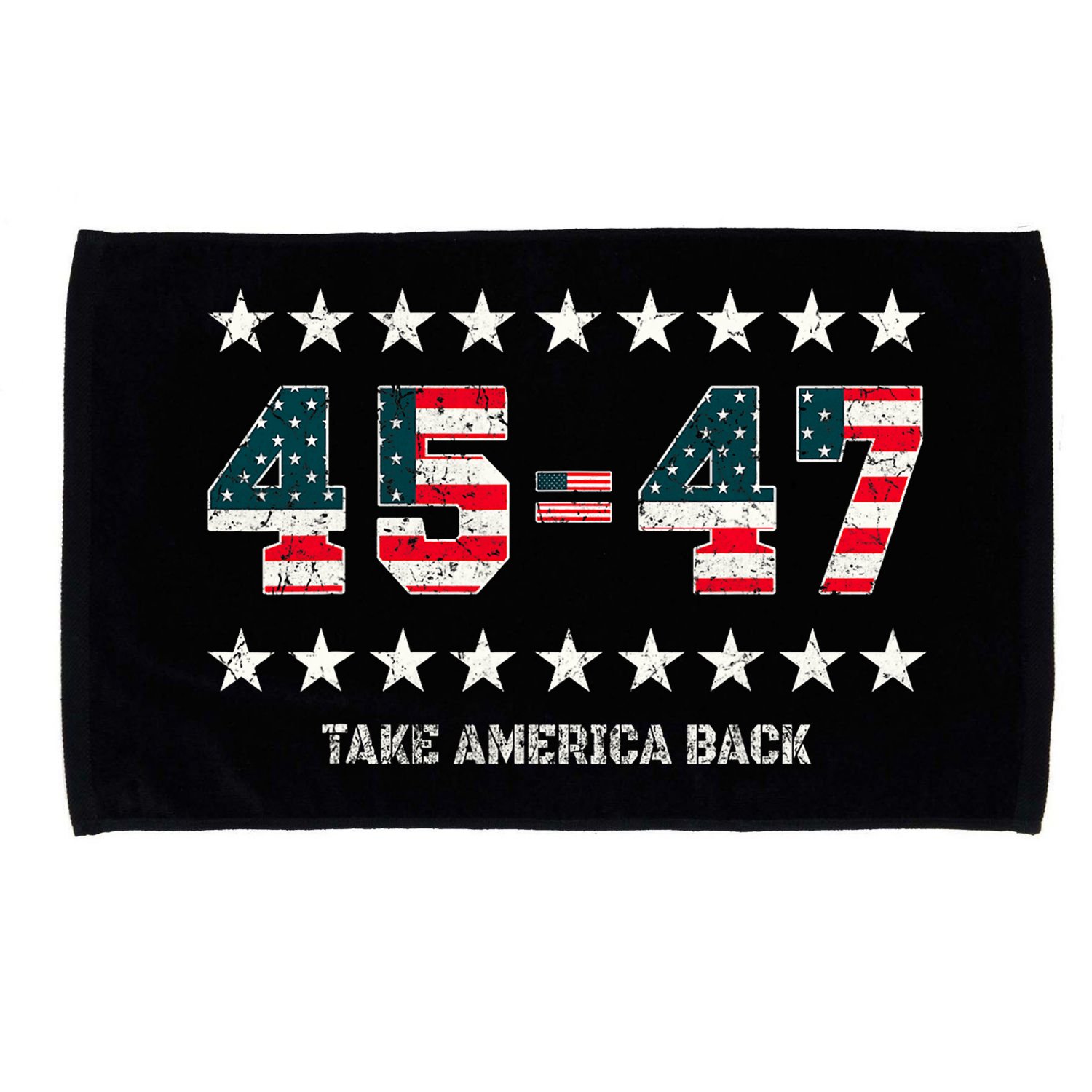 Take America Back Trump 2024 Stars 45 47 Usa President Microfiber Hand Towel