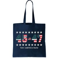 Take America Back Trump 2024 Stars 45 47 Usa President Tote Bag