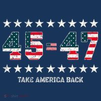 Take America Back Trump 2024 Stars 45 47 Usa President Premium T-Shirt