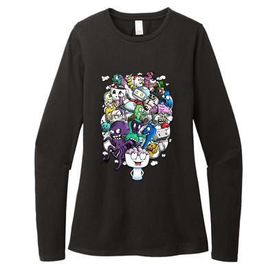 The Artist Brain Womens CVC Long Sleeve Shirt