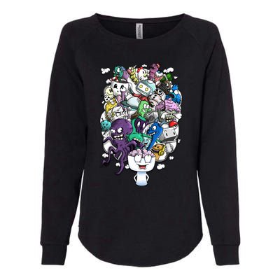 The Artist Brain Womens California Wash Sweatshirt