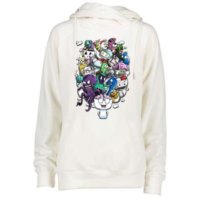 The Artist Brain Womens Funnel Neck Pullover Hood