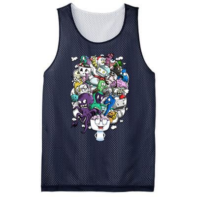 The Artist Brain Mesh Reversible Basketball Jersey Tank