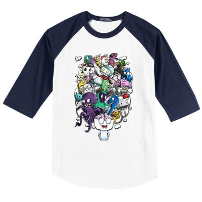 The Artist Brain Baseball Sleeve Shirt