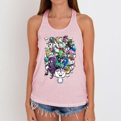 The Artist Brain Women's Knotted Racerback Tank