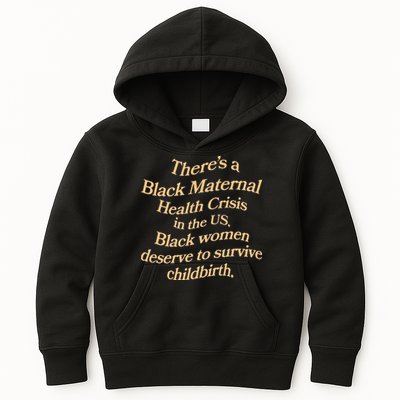 There’S A Black Maternal Health Crisis In The Us Kids Hoodie
