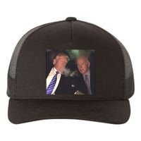 Trump And Biden Smoking Weed Yupoong Adult 5-Panel Trucker Hat