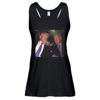 Trump And Biden Smoking Weed Ladies Essential Flowy Tank