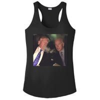 Trump And Biden Smoking Weed Ladies PosiCharge Competitor Racerback Tank