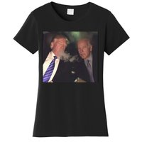 Trump And Biden Smoking Weed Women's T-Shirt