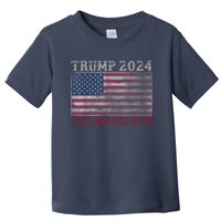 Take America Back Vintage Faded Trump 2024 Toddler T-Shirt