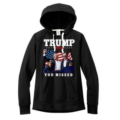 Trump Assasination Bloody Ear Bleeding Butler Pa Trump Women's Fleece Hoodie